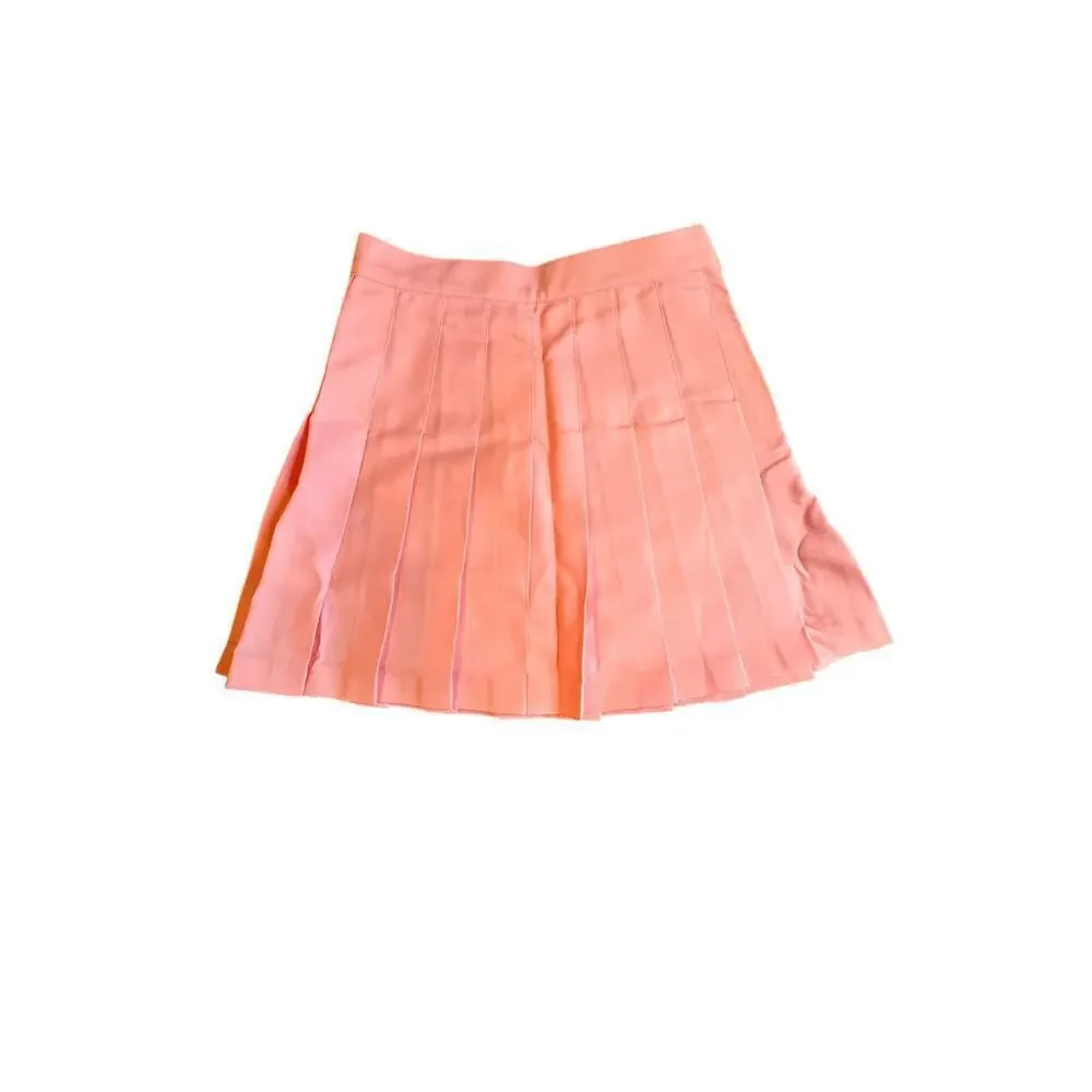 American Apparel Pink Pleated Mini Skirt Women’s XS Tennis Style New With Tags